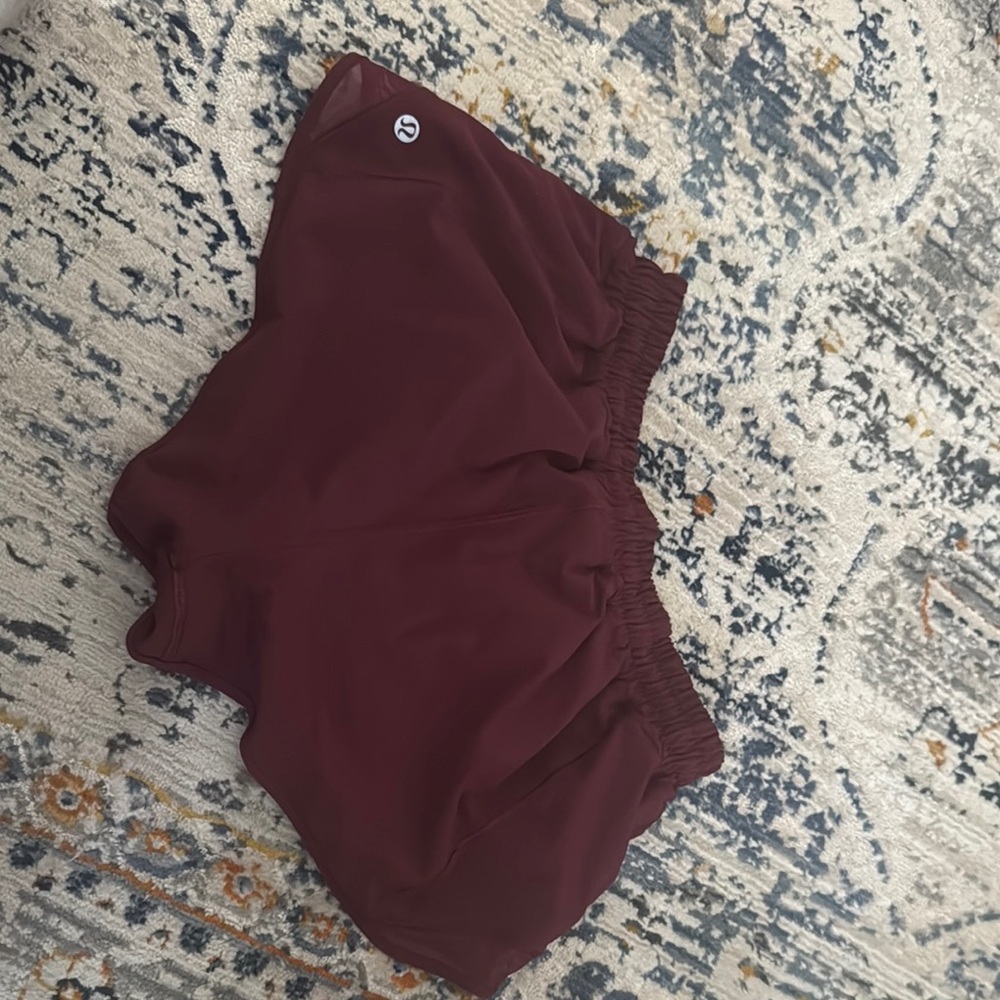 Lululemon Athletica Red Athletic Shorts